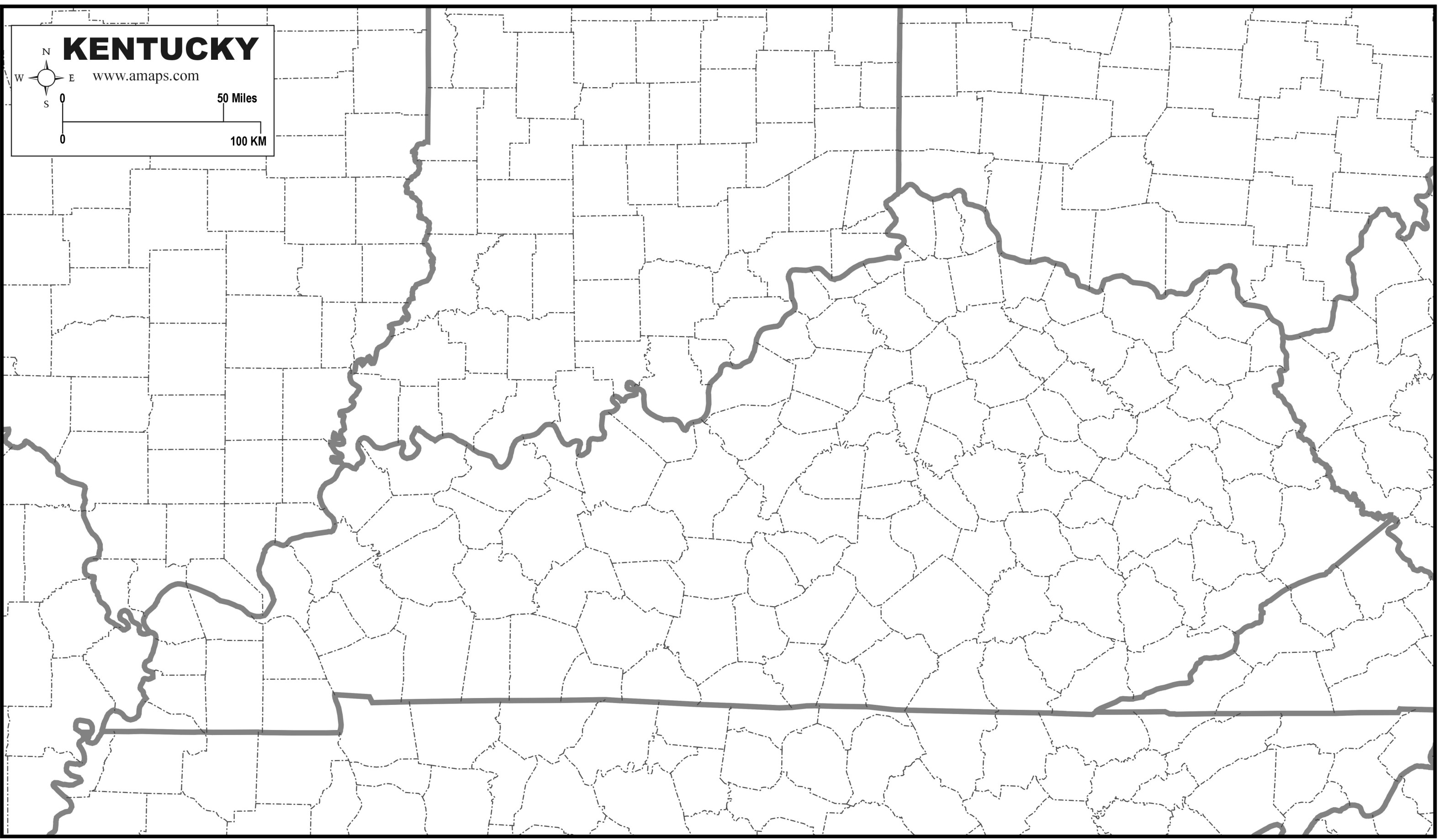 FREE MAP OF KENTUCKY